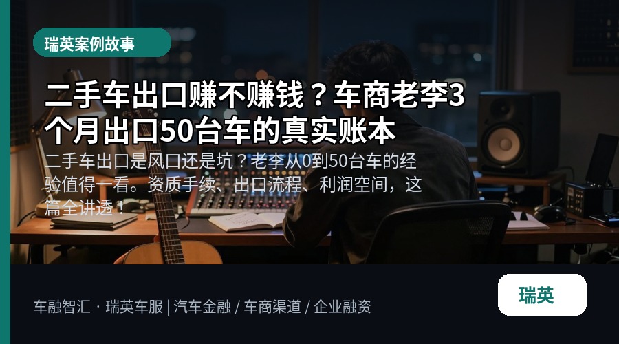 二手车出口赚不赚钱？车商老李3个月出口50台车的真实账本